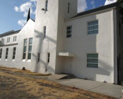 side of church new paint